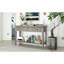 Console de style rétro classique avec trois tiroirs supérieurs et une tablette inférieure de style ouvert, facile à assembler-1092135083