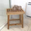 Banc de douche en teck 15,75 po Chantail