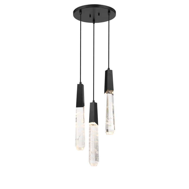 Luminaire suspendu grappe 3 lumières Alheide