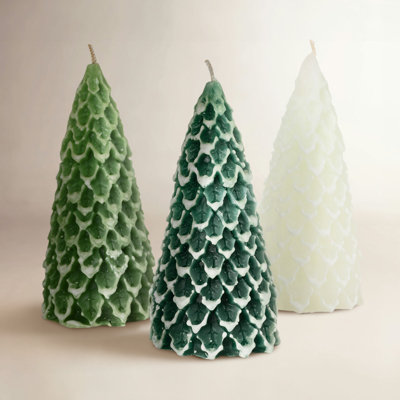 Cone Pine Unscented Novelty Candle
