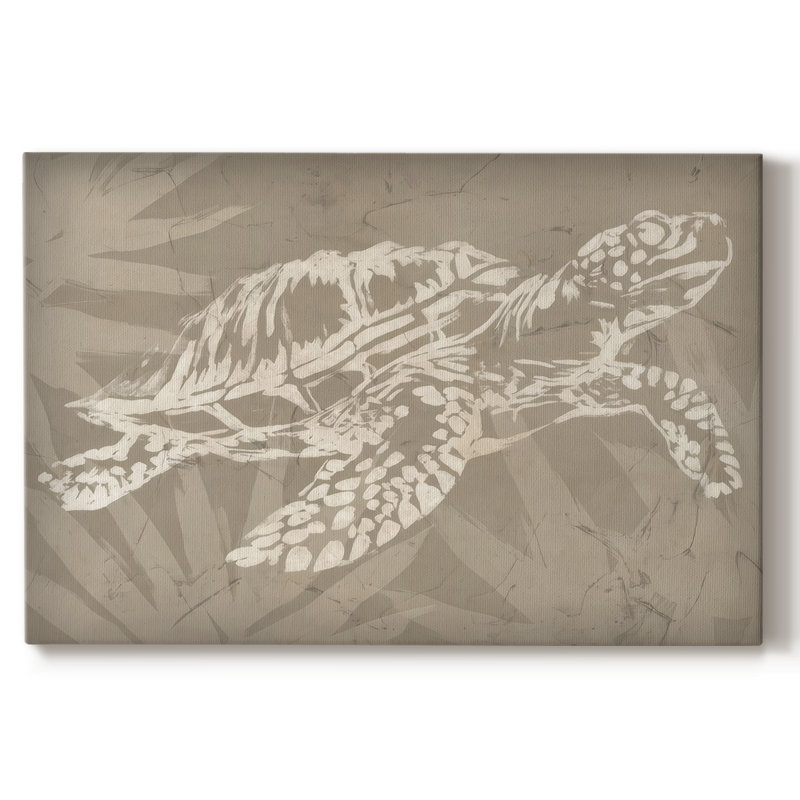 Batik Sea Turtle I -Gallery Wraraped Cavas, 18 x 27