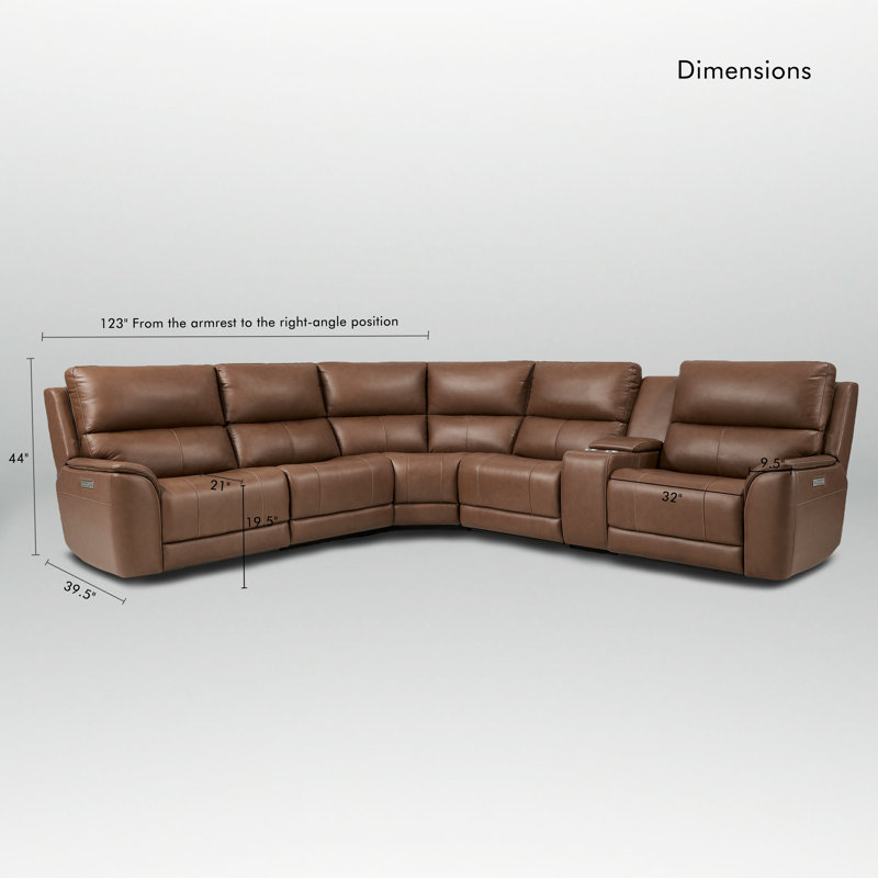 Canapé modulaire inclinable surdimensionné en cuir surdimensionné triple avec soutien lombaire à appui-tête sans gravité