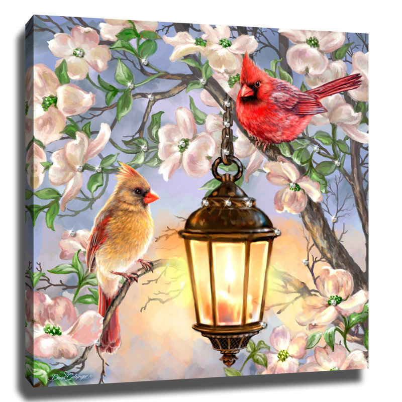 Spring Lantern Pizazz Print with Dazzling Crystals