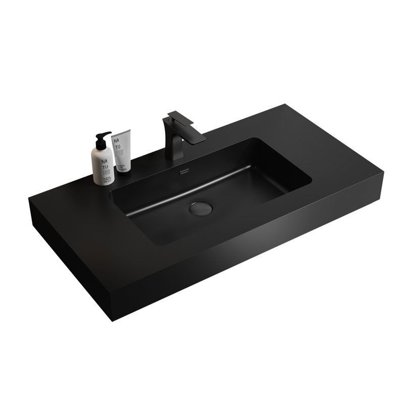 Vasque en quartz noir mat moderne - Des salles de bain plus attrayantes et élégantes, conçues pour transformer l'espace.