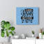 I Love Jesus Arrow Heart - Wrapped Canvas Print-1728301374