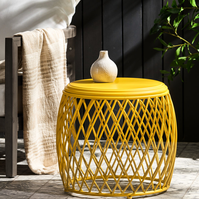 Table d'appoint Marvelous Matte Iron Iron, Jaune