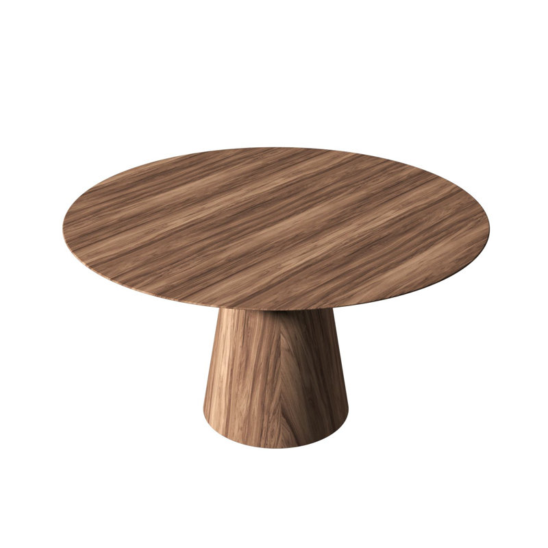 Table de salle à manger Cônica Accord, L 39,37 po x L 39,37 po, Noyer noir