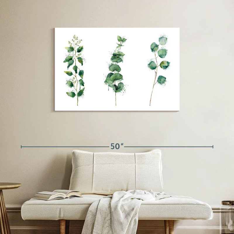 Harnek Lush Leaf Branches Splatter, H 26 po x l 39 po