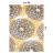 Floral Yellow/Dark Gray/Ivory Area Rug-2033622157