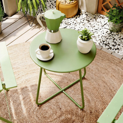 17" Metal Side Table