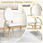 Modern Faux Marble Top Metal Base Dining Table Set-2031373100-2031373096-2031373077
