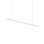 Luminaire suspendu linéaire simple à 1 lumière Fino