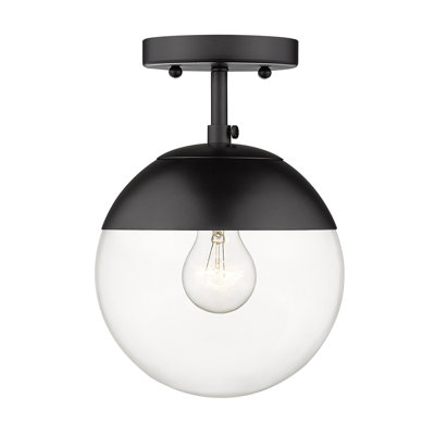 Plafonnier semi-encastré 1 lumière 7,5 po Martina