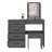 Kaia Makeup Dressing Table with Mirror and 4 Drawers, Stool Included-1366125218