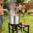 Dual Jet Burner With Side Shelf