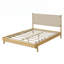 Cadre en bois d'hévéa de qualité supérieure avec tête de lit, durable et élégant pour les chambres à coucher modernes-448807737-448807739