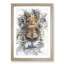 Stare of the Tiger in Abstract - Picture Frame Painting Print-55729790-55729791