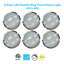  Paquet de 6, plafonnier encastré moderne à DEL à double anneau Dimphia de 16 po, blanc, 5CCT sélectionnable (2700K – 5000K), à intensité variable, plafonnier et mural, luminaire d'intérieur à profil bas-1564001454-1560034728