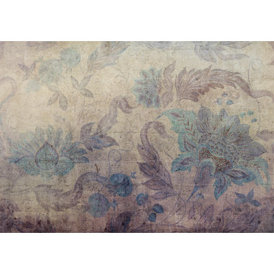 Peel & Stick Botanical Wall Mural - Floral Decorations Vintage Style