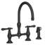 Chesterfield Kitchen Bridge Faucet with Side Spray-352128678