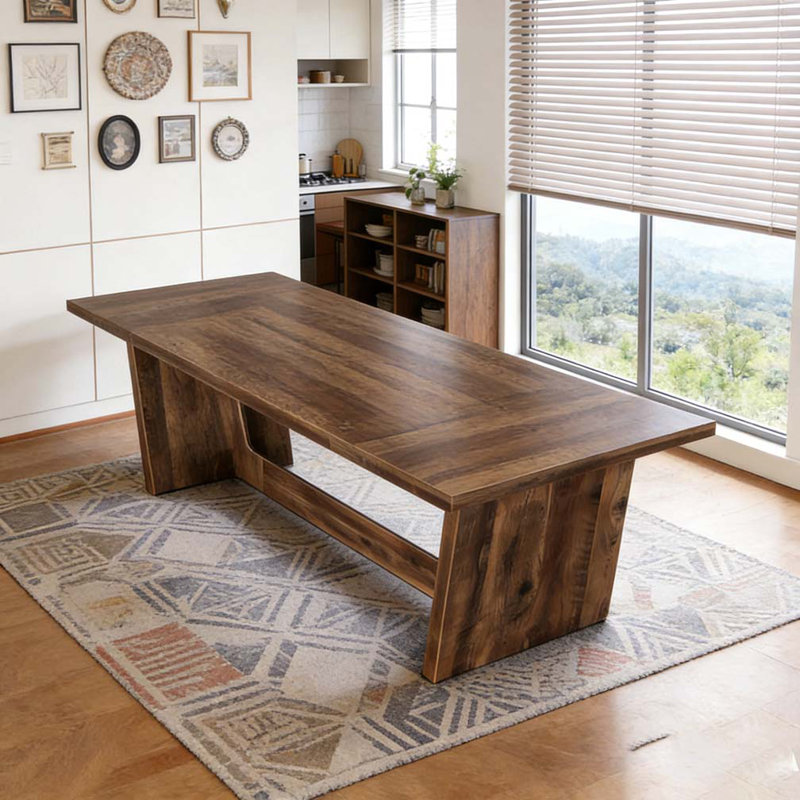 Bureau d'écriture en bois pour bureau, Brun