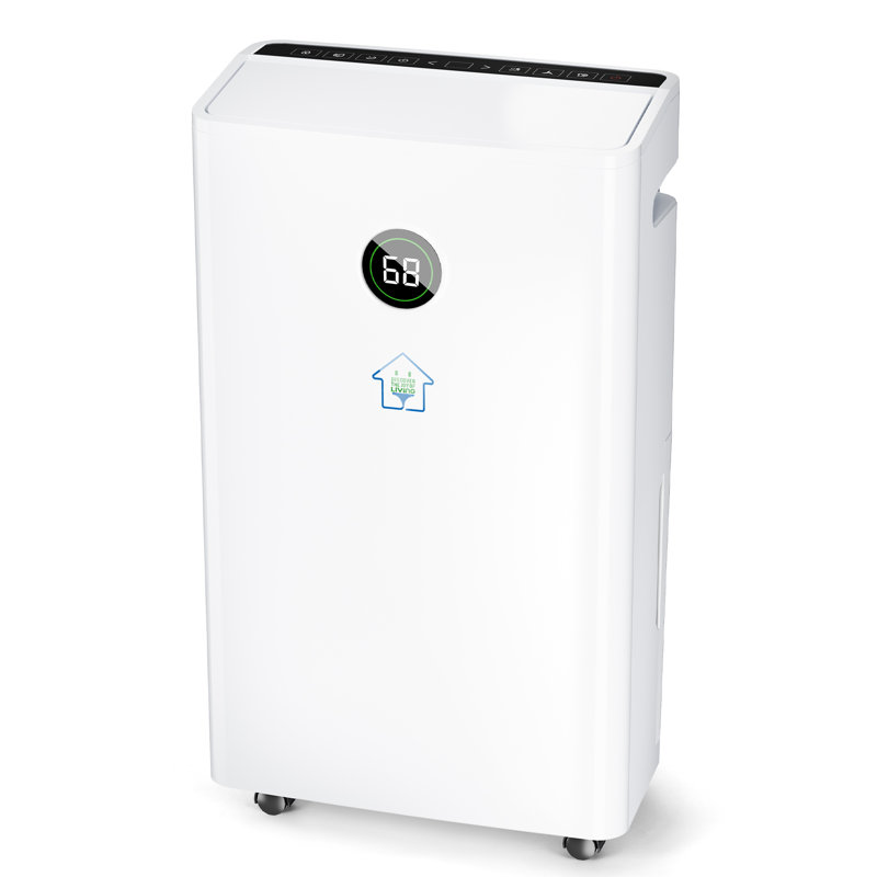 25L/Day Dehumidifier With LED Display: Custom Humidity Control, Silent 38Db, Effortless Drainage