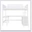 Lit mezzanine avec tablettes Keilon