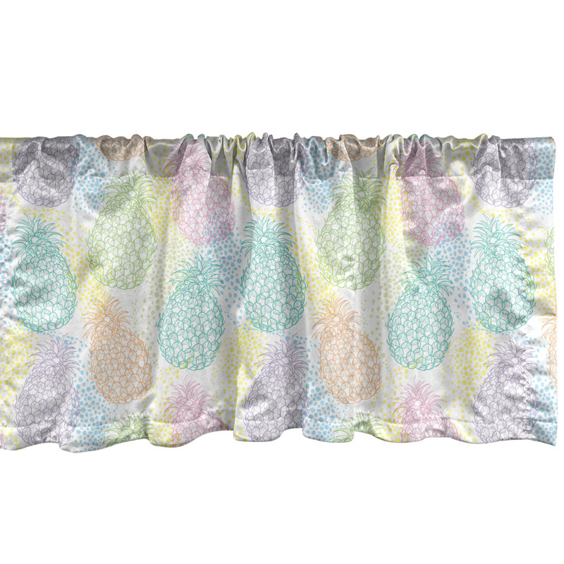 Multicolore cantonnière Ambesonne Pastel, L 42 po x L 12 po