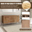 Base de meuble-lavabo double 60 po Eldrin, armoire de base sans lavabo