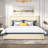 Queen Size Bed with Storage Drawers Upholstered Platform Bed Adjustable with Nailhead Trim Headboard Wooden Slats Support Bed Frame-100041930-88284567