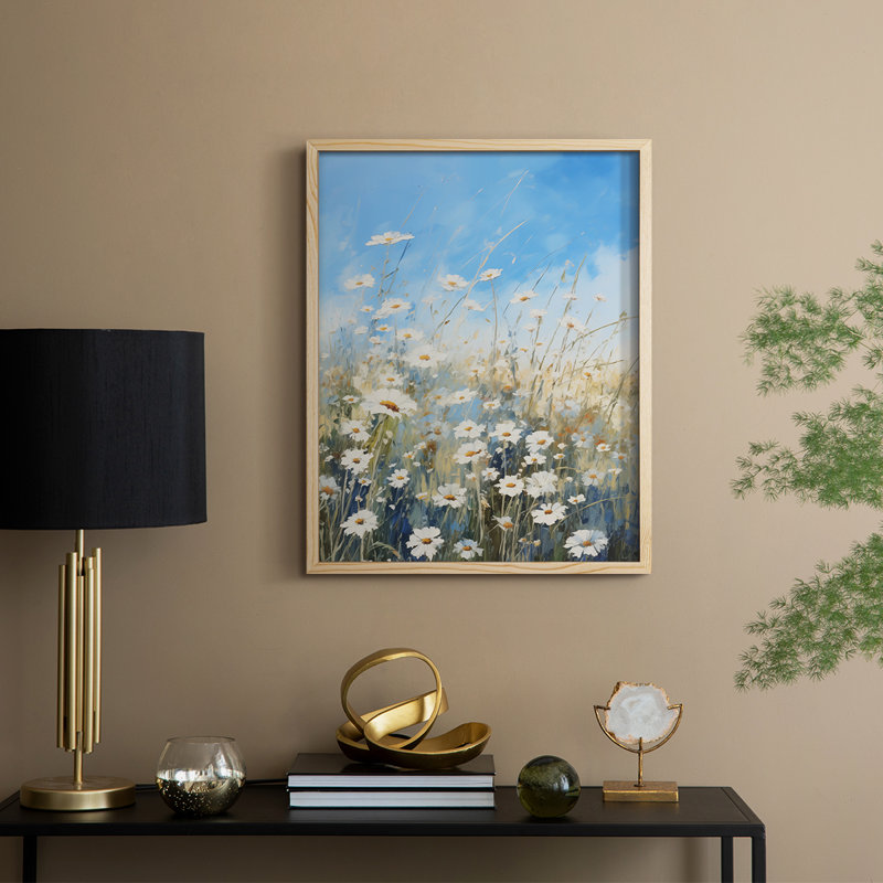Impression encadrée FLORAL Series XXI - bois massif, H 11 po x l 9 po