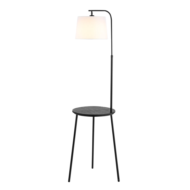 Seahaven 61.5'' Black Tray Table Floor Lamp