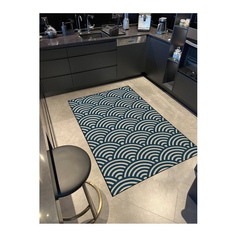 Tapis gris tissé traditionnel Mosso, 2 pi 4 po x 3 pi 11 po