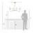 Abbiney 4-Light Dimmable Classic Chandelier Linear Kitchen Island Pendant Lights