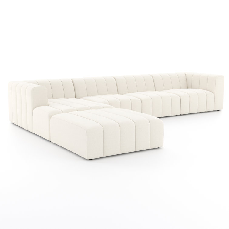 Langham Modular 5 - Piece Chaise Sectional with Ottoman