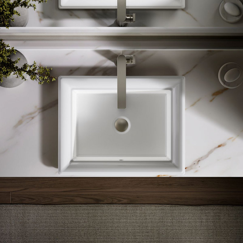 Artéfacts 21 po Lavabo de salle de bain rectangulaire encastré