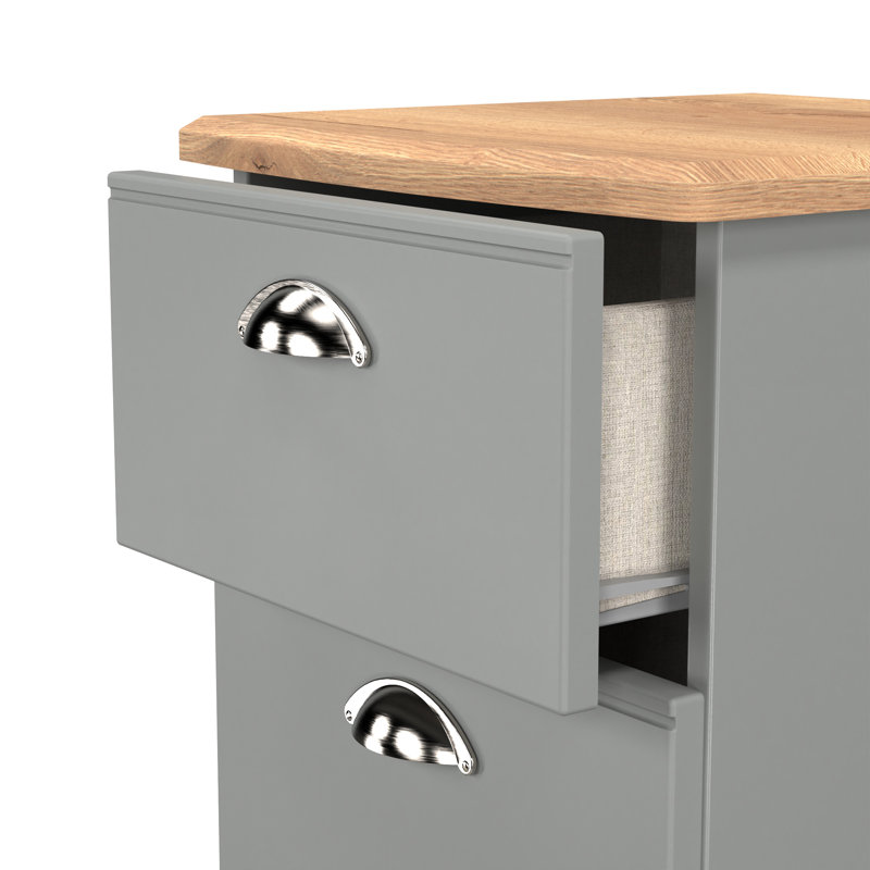 Penovich 40cm W Manufactured Wood Bedside Table