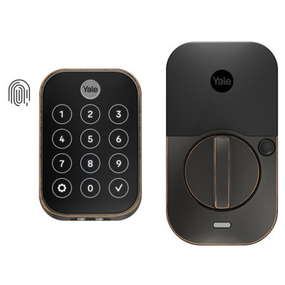 Verrou intelligent à écran tactile 2 touches avec verrou d'empreintes digitales et Bluetooth Yale Assure Lock