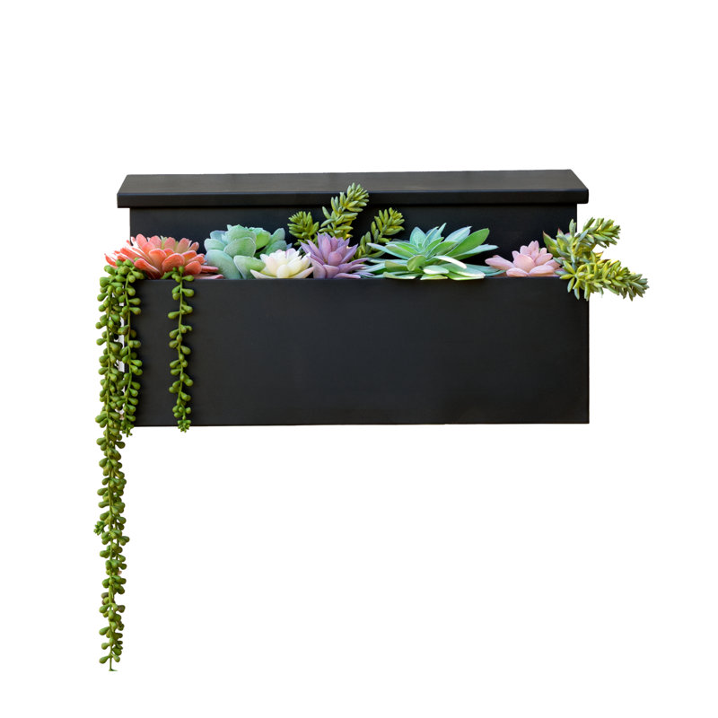 Paquet: Boîte aux lettres murale avec boîte à fleurs MailVault