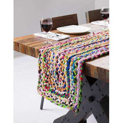 Hand Braided Cotton Southwestern Indoor Rug
