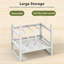 Manufactured Wood,Metal 71cm H Media Shelves-1140397972
