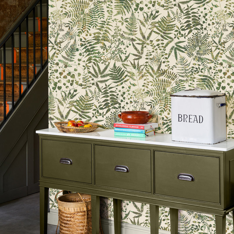 Clarissa Hulse Cloud Forest Neptune Wallpaper, Green/Cream