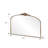 Vintage Arched Gold Mirror: 40"X30" Arched Antique Brass Mirror With Full Metal Frame Baroque Traditional Ornate For Entryway,Fireplace, Living Room, Hallway