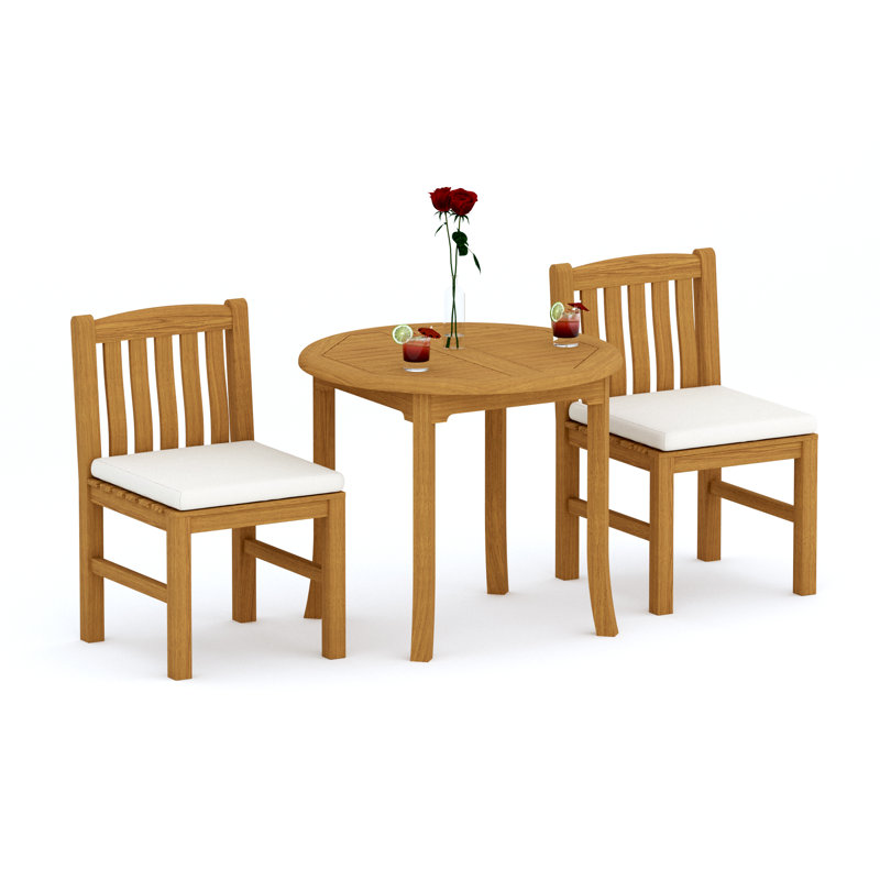 Devon Outdoor 3 - Piece Teak Dining Set