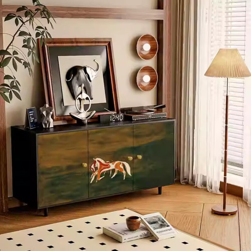 Buffet artistique peint
