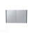Bouti 19.7" H x 31.5" W Double Door Mirror Medicine Cabinet, Three interior Shelves for Bathroom, Kitchen Black-1525510906