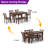 Deral 6-piece Farmhouse Wood Dining Set with Bench, Brown-751037551