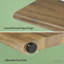 Console en bois en bois avec quatre pieds robustes