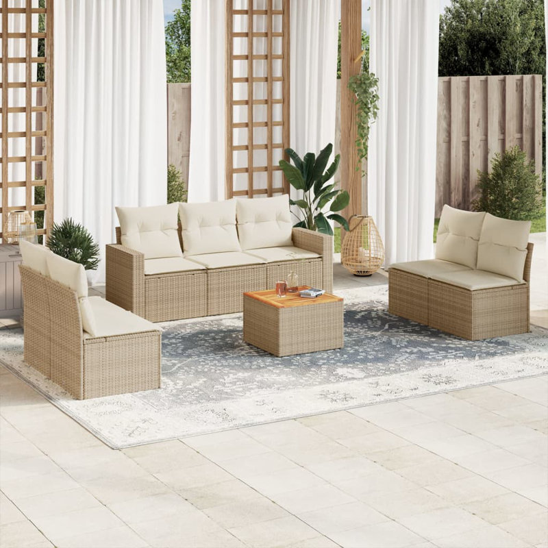 Ensemble de canapé de jardin Vidaxl
