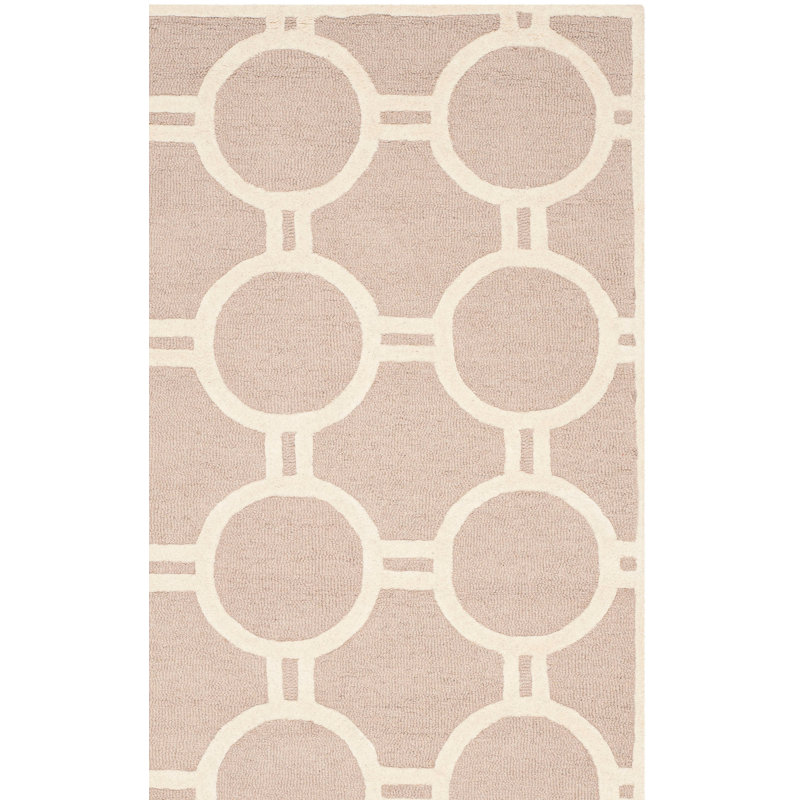 Sanyla Cambridge Hand Tufted Wool Geometric Rug, Square 8'